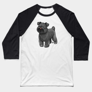 Dog - Brussell's Griffon - Natural Black Baseball T-Shirt